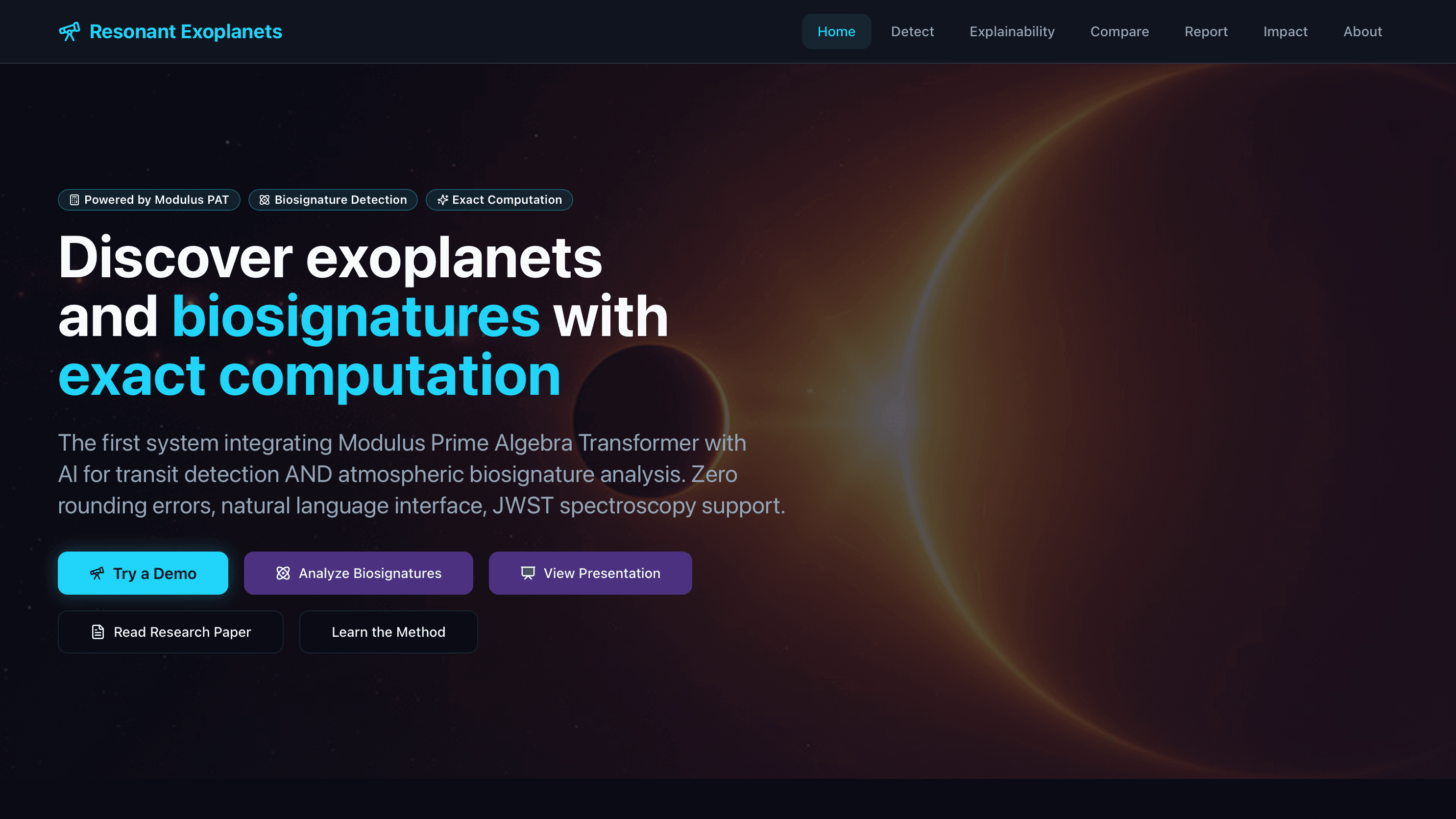 Resonant Exoplanets screenshot